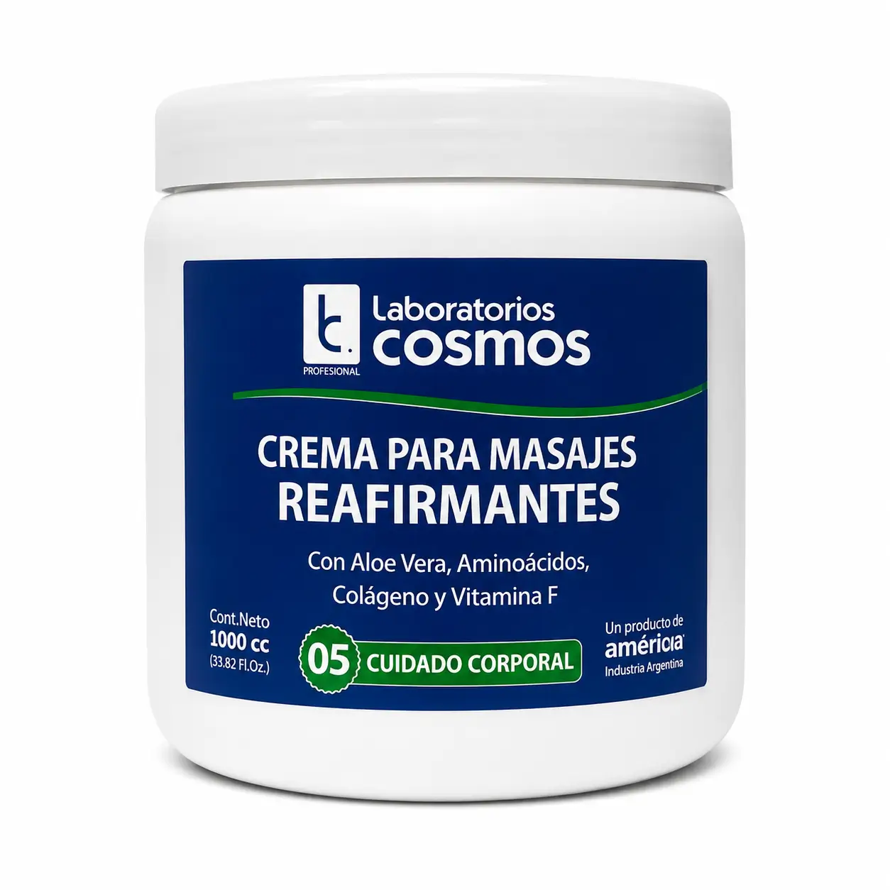 Crema para masajes reafirmartes 1000 cc.