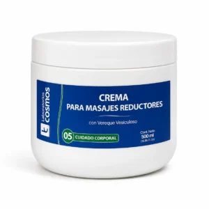 Crema para masajes reductores 500 cc.