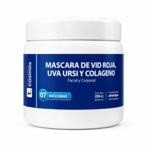 Máscara de vid roja, uva ursi y colágeno